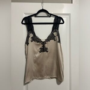 REVOLVE : CAMI NYC SATIN AND LACE TOP